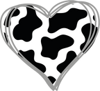 icon Funny Cow sticker heart cow pattern cow lover   Copy