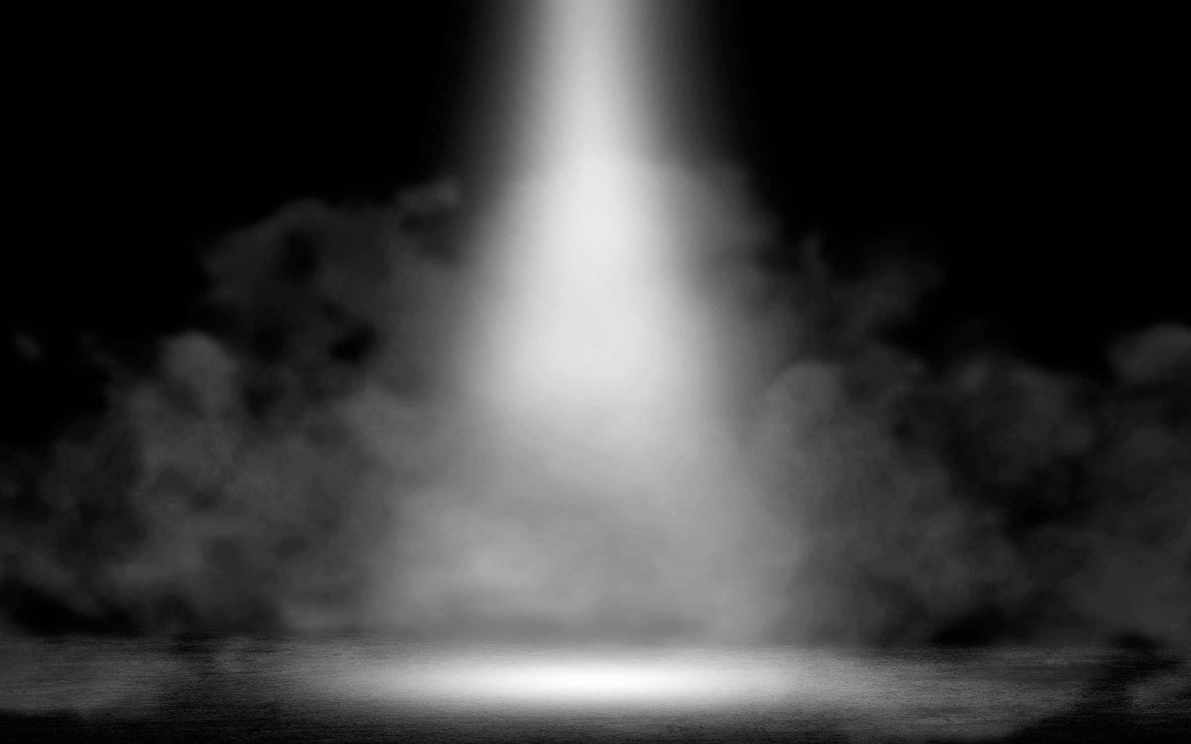 Stage white smoke spotlight background