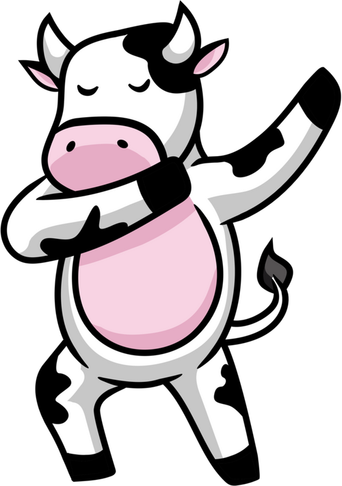 icon Funny Cow sticker dabbing cow vkxfn
